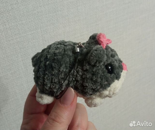 Хомяк, лимон, змея - брелок вязаный