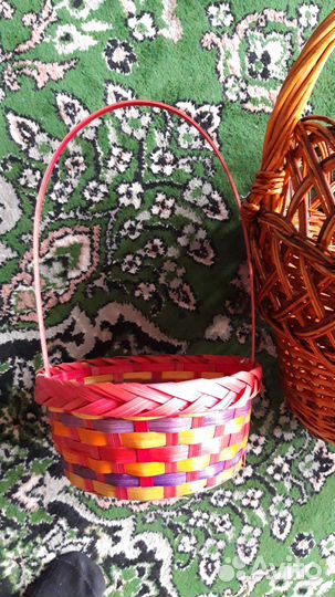 Корзина плетеная большая