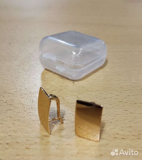 Позолоченные серьги