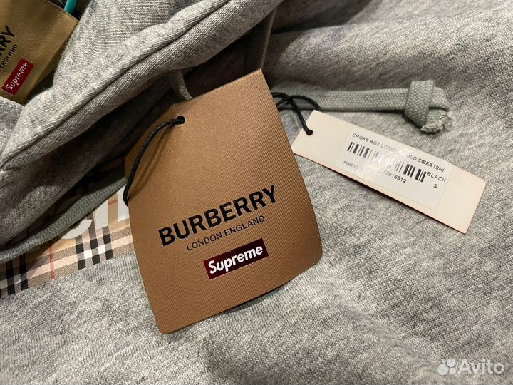 Supreme / Худи Supreme x Burberry Box Logo Hooded