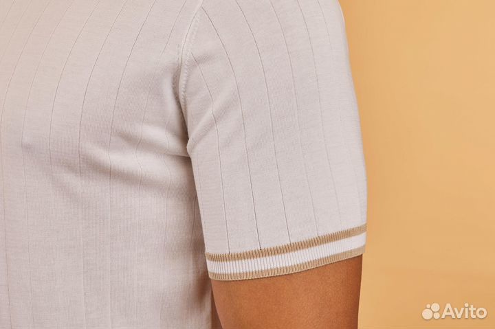 Футболка Eleventy премиум из льна и хлопка