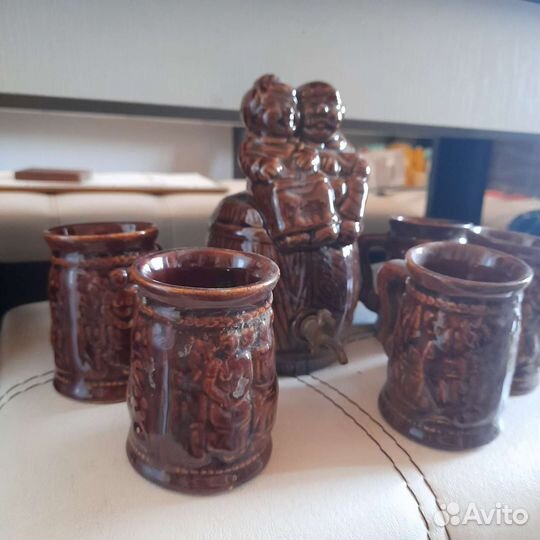 Бочка штоф с кружками