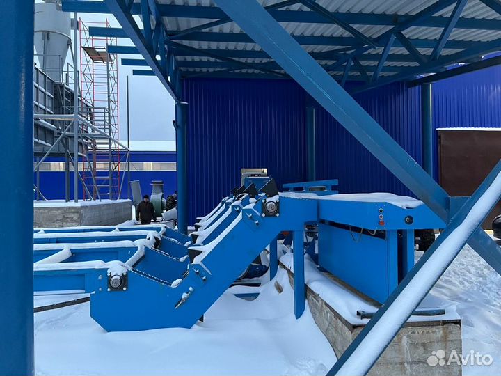 Разобщитель пачек бревен, поштучная выдача