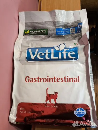 Корм для кошек Vetlife gastrointestinal