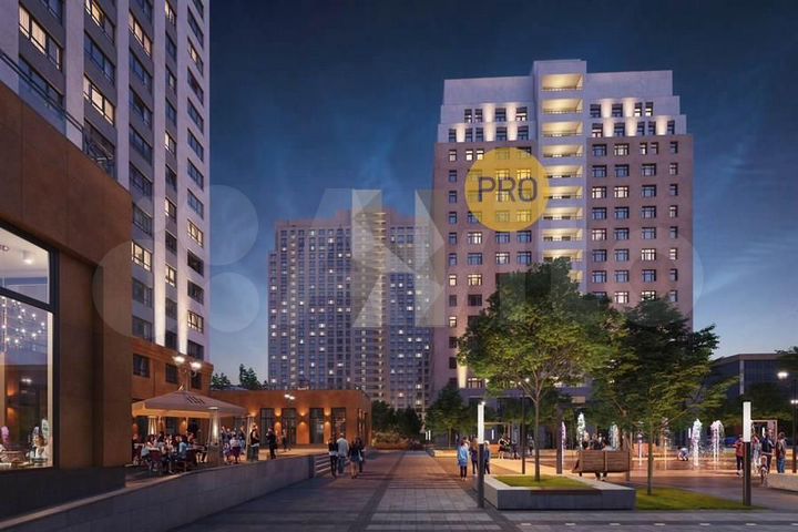 2-к. квартира, 60,7 м², 3/17 эт.