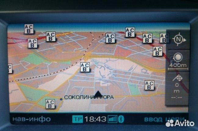 Карты навигации Audi MMI 2G Road Map Россия 2018