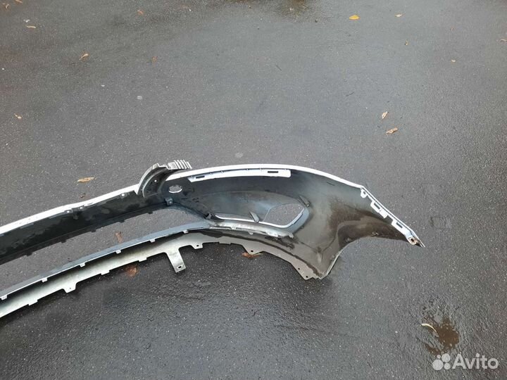 Передний бампер kia rio 3 белый до рестайлинг