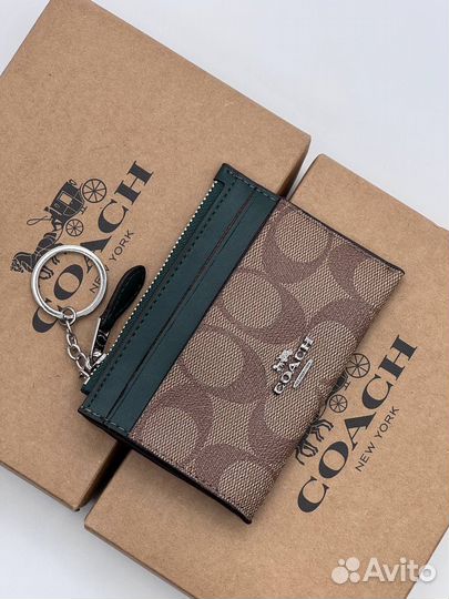 Ключница кожаная coach