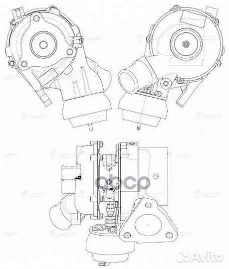 Турбокомпрессор для а/м Mitsubishi L200