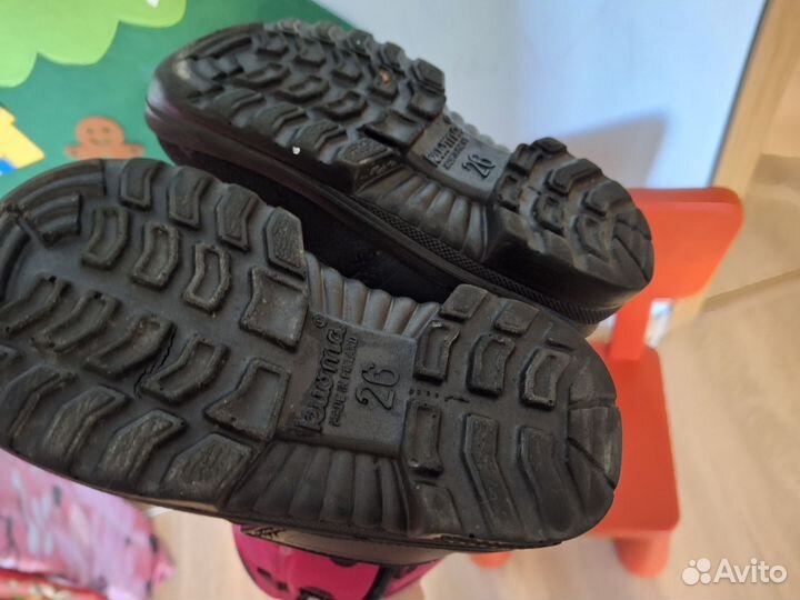 Сапоги зимние детские 26