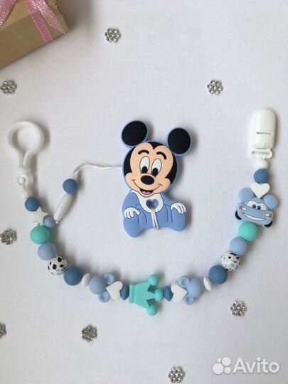 Силиконовые держатели для пустышек, грызунки