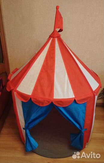 Икеа, палатка детская, б/у + коврик + стульчик