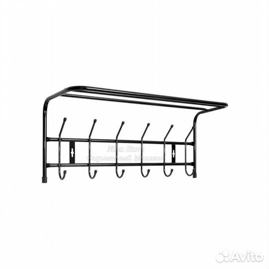 Вешалка 60см настенная Ника Nika сталь / Новая