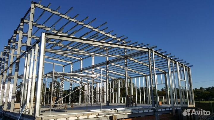 Каркасный ангар из металла