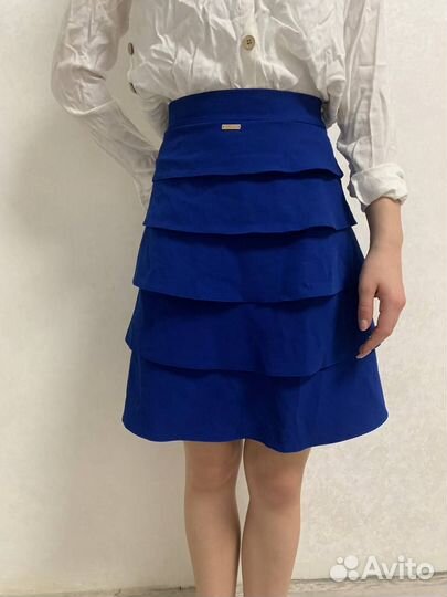 Юбка синяя