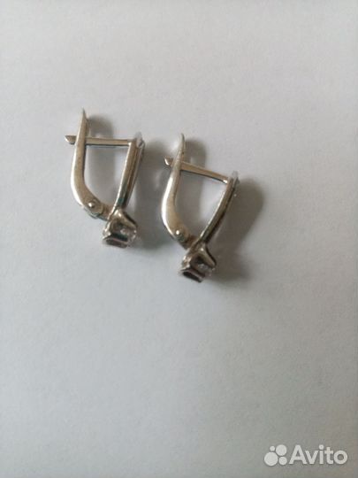 Серьги серебро