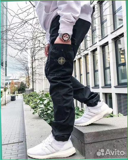 Спортивные штаны карго Stone Island (Лучшее качество)