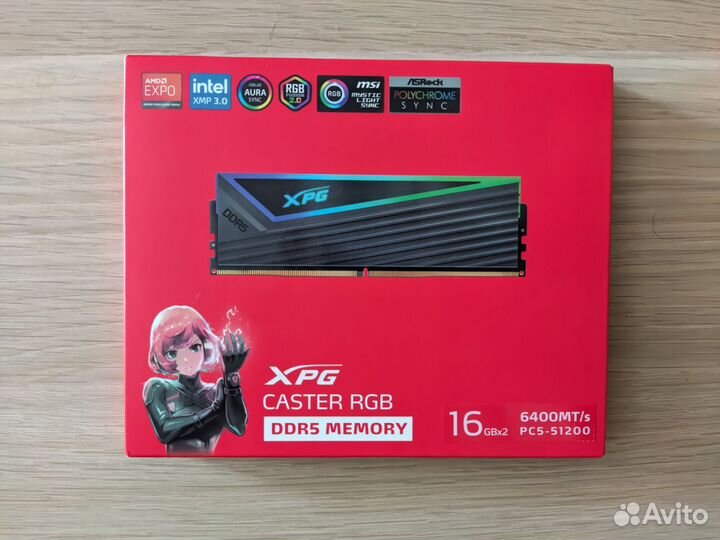 Оперативная память Adata DDR5 32Gb XMP 6400 RGB