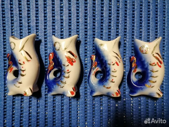 Фарфоровые рюмки рыбки