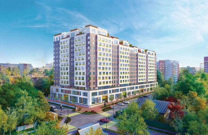2-к. квартира, 75,2 м², 4/14 эт.