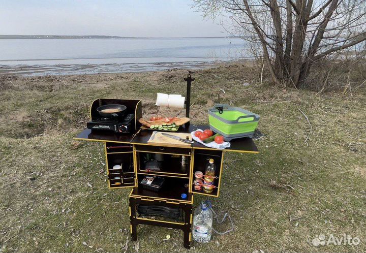 Кухня туристическая походная складная куб