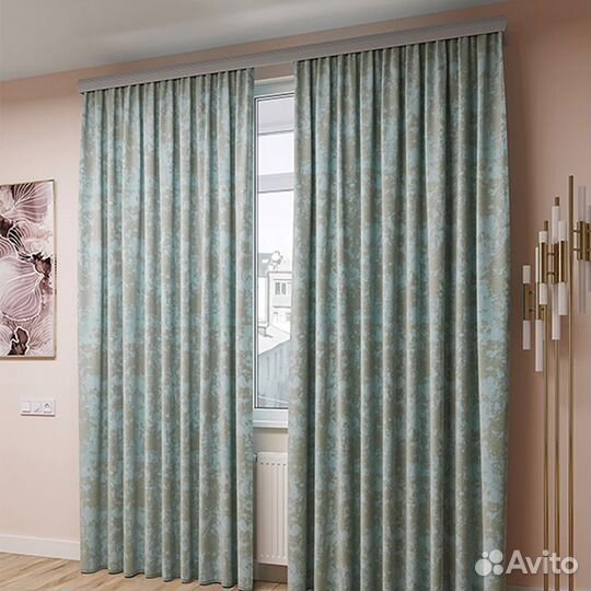 Шторы готовые софт мрамор