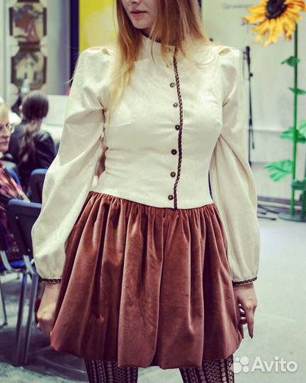 Женское винтажнное платье