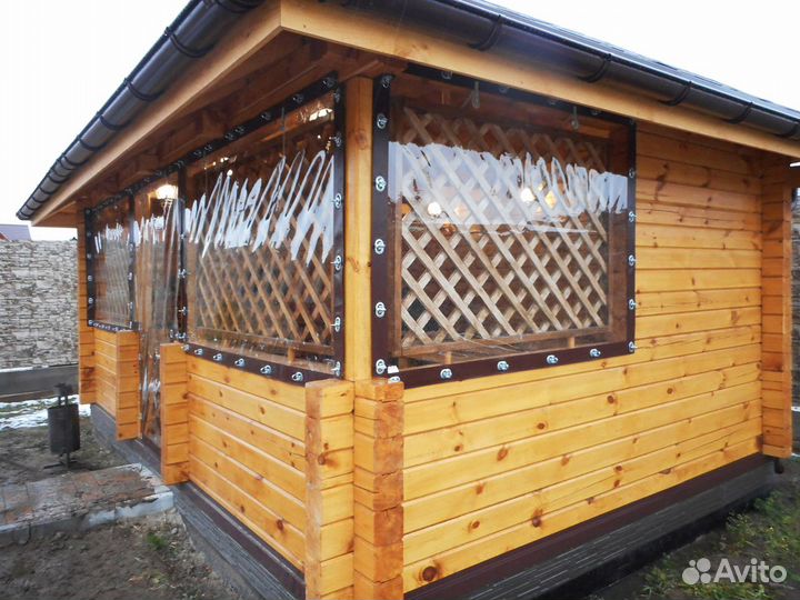 Мягкие окна пвх для беседки