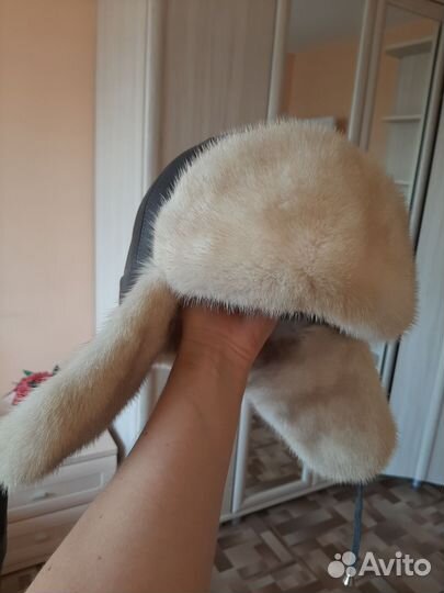 Шапка зимняя норковая женская