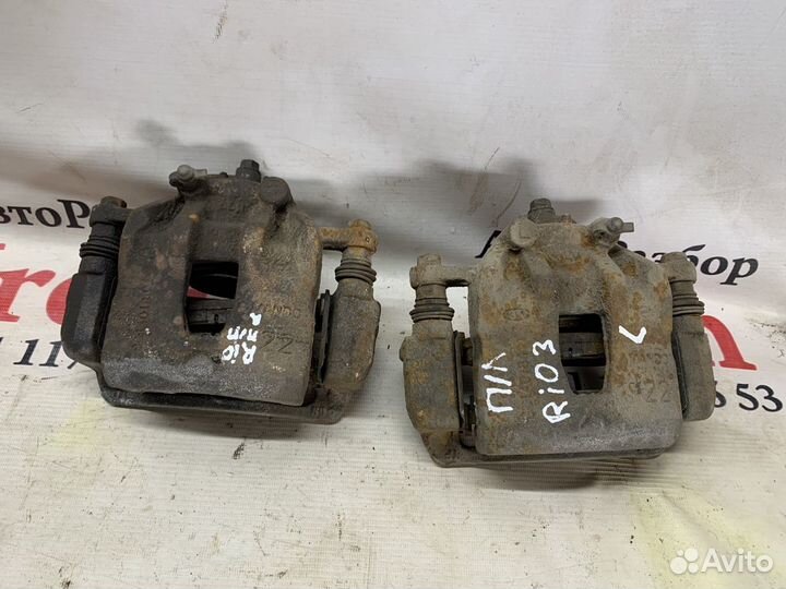 Суппорт передний левый RIO 3 solaris Kia