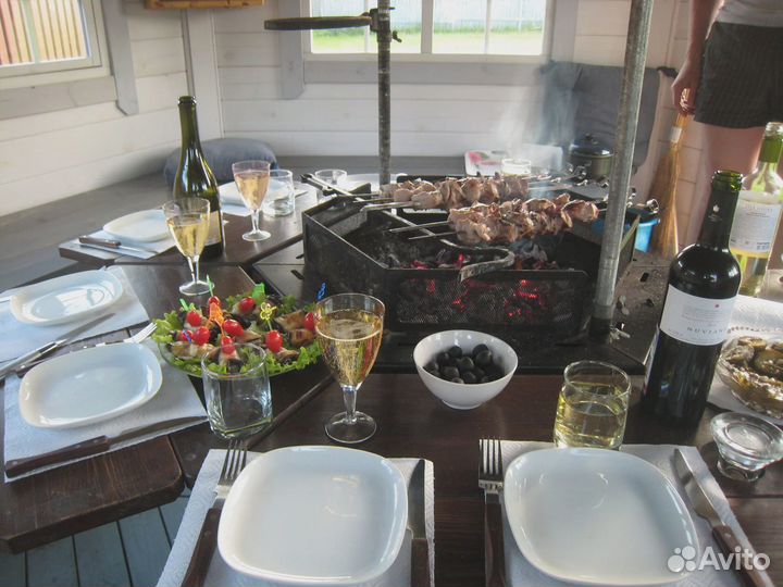 Беседка теплая на 12-15 чел