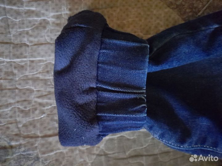 Джинсы утеплённые для мальчика рост 140