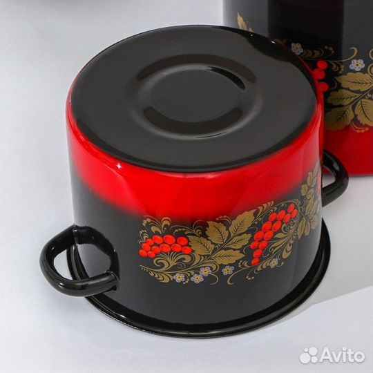 Набор кастрюль 'Рябинка', 2 предмета 3,5 л, 5,5 л