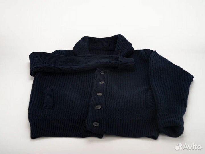 Кардиган синий мужской