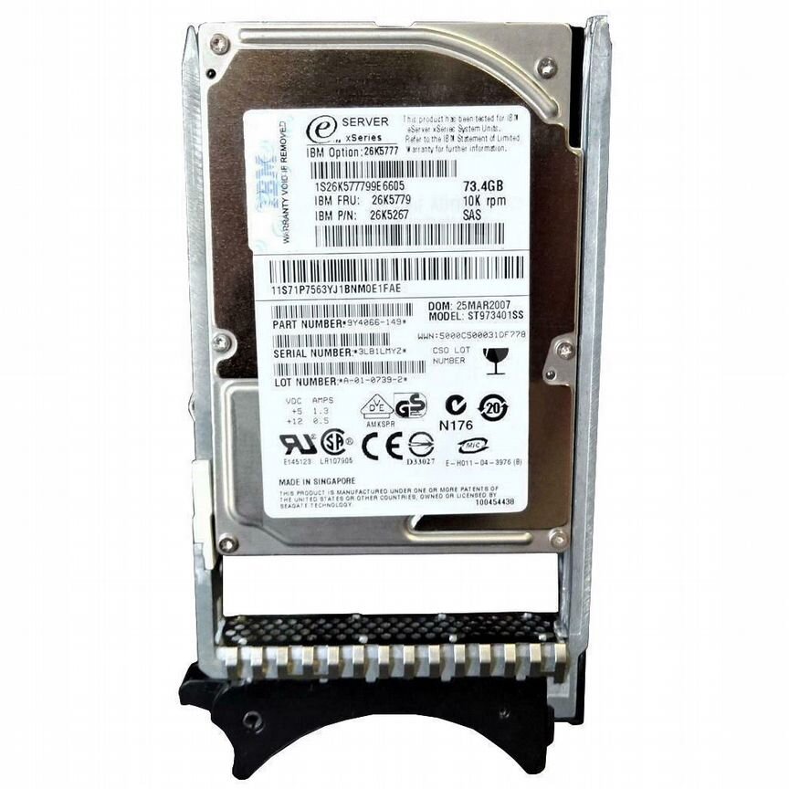 [ESXSST973402SS] Жесткий Диск Ibm 73,4gb St973401ss 26k5779 Sas 2.5 Esxsst973402ss