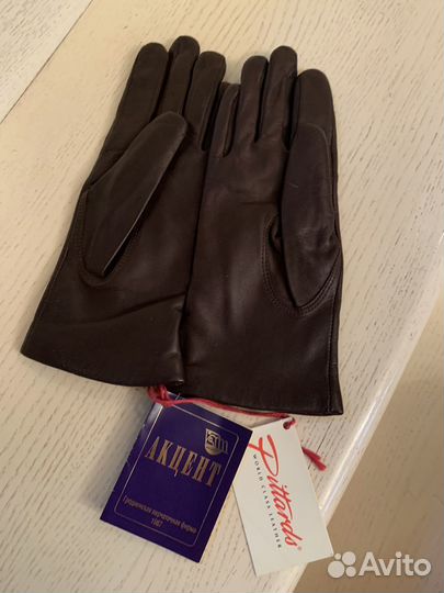 Перчатки женские натуральная кожа S