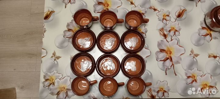 Чайный сервиз из глины