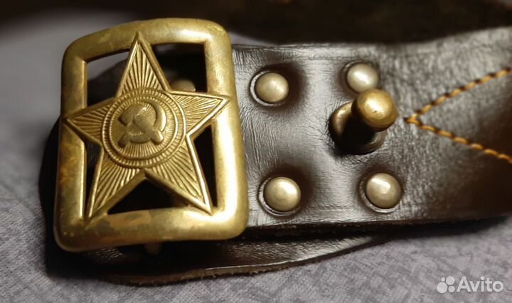 Ремень кожаный Офицерский СССР