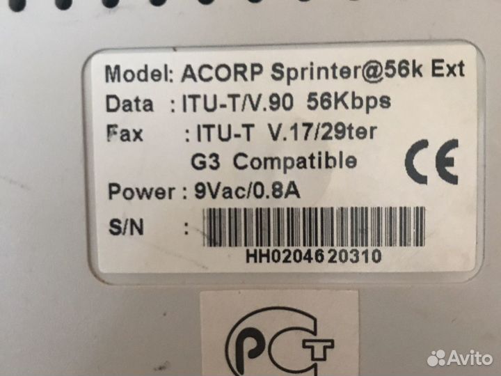 Модем Acorp Sprinter 56K Ext