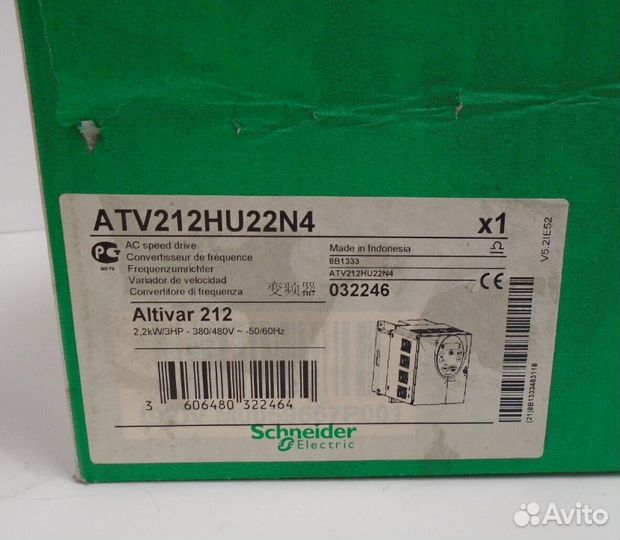 Преобразователь Schneider Electric ATV212HU22N4