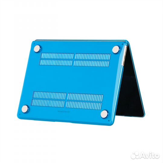 Чехол для MacBook Air 13 2018-2021 глянец голубой