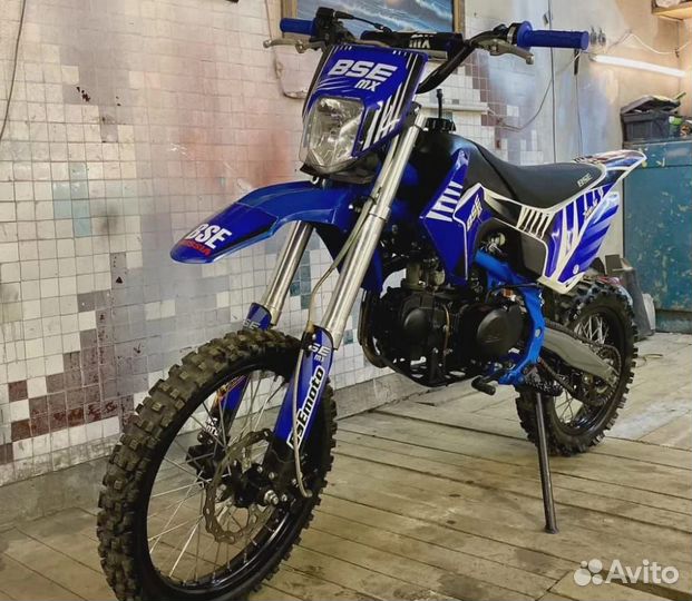 Мотоцикл BSE MX 125 синий
