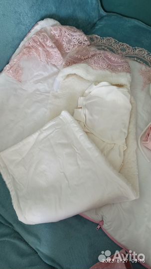 Конверт на выписку зимний для девочки