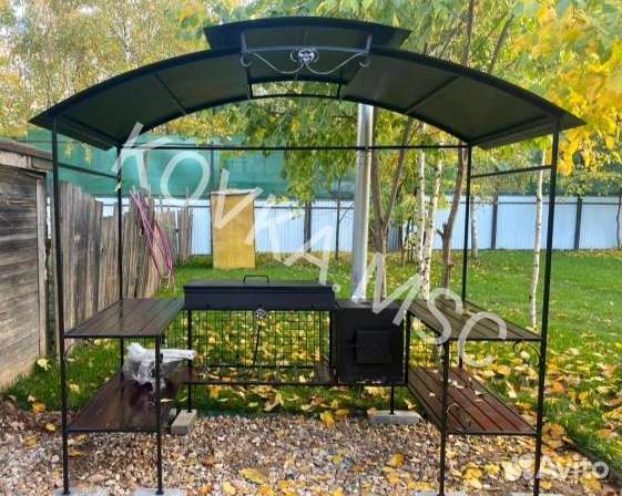 Беседка с мангалом