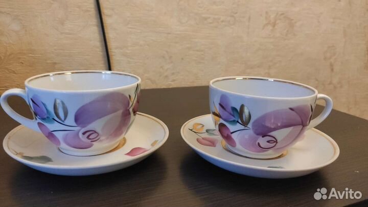 Фарфоровые чашки ссср:лфз, дулево