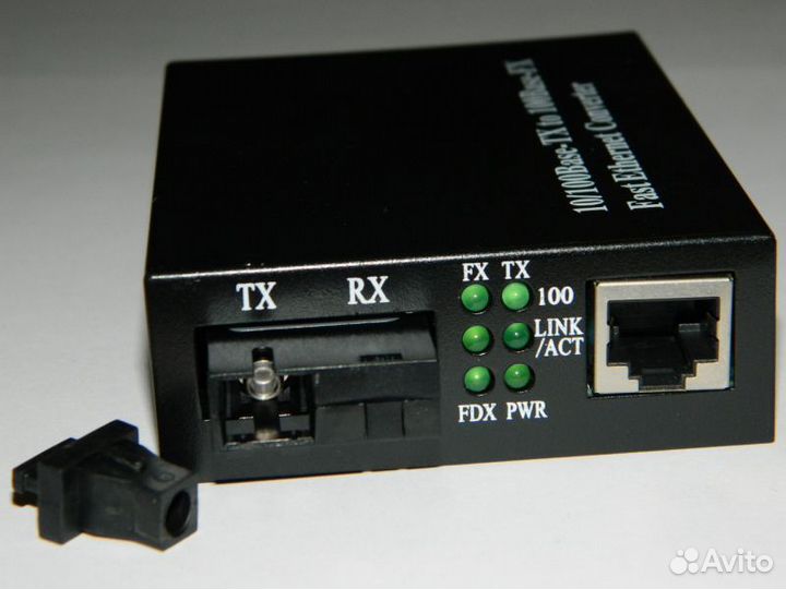 WDM медиаконвертер 10/100Base-TX