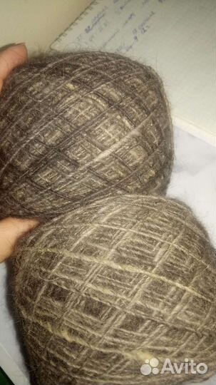 Пряду собачий пух, шерсть