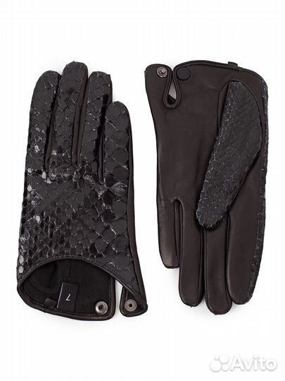 Перчатки Кассия из лакового питона