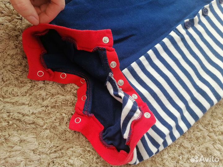 Костюм морской. Боди+шапочка