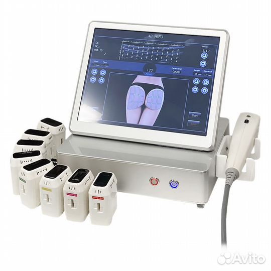 Аппарат hifu smas-4D лифтинга 8 картриджей